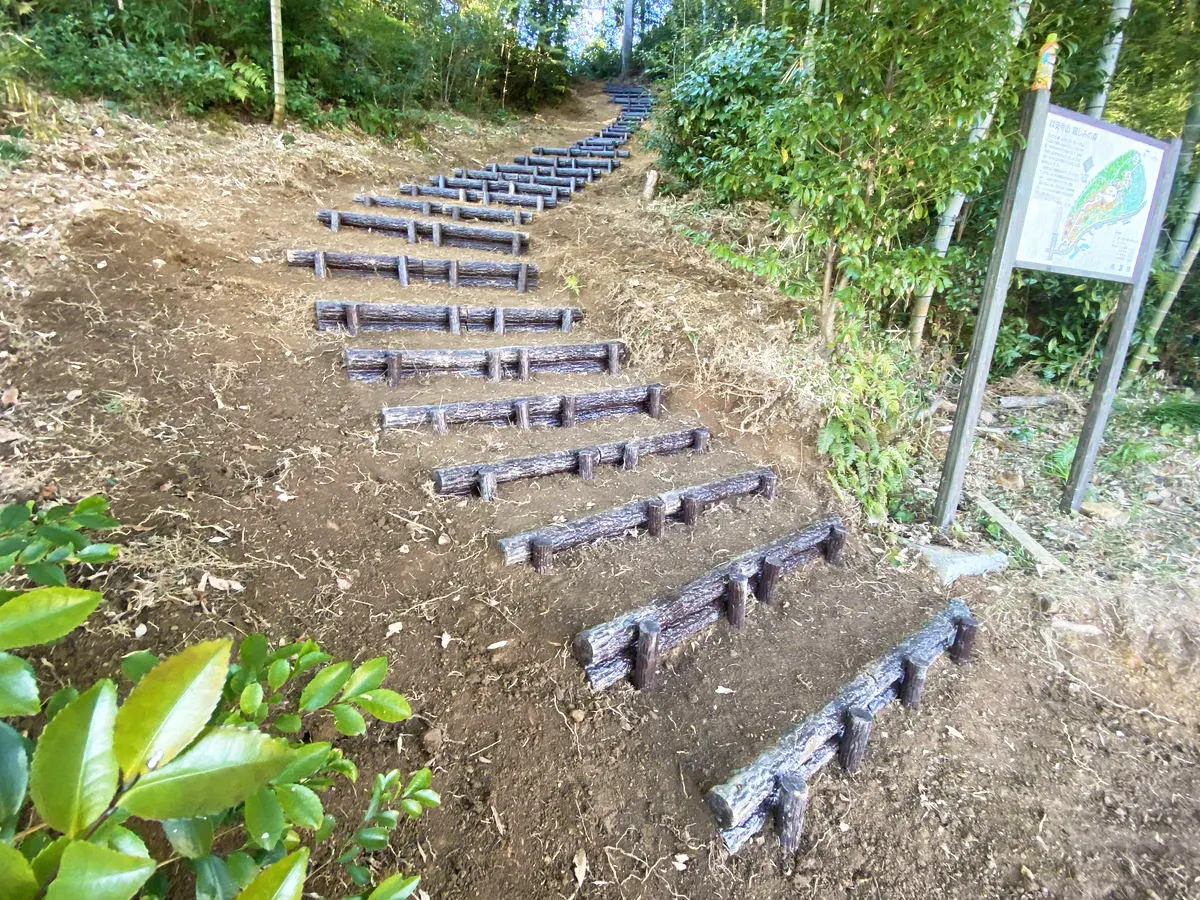 岐阜県美濃市 以安寺山 登山道整備写真